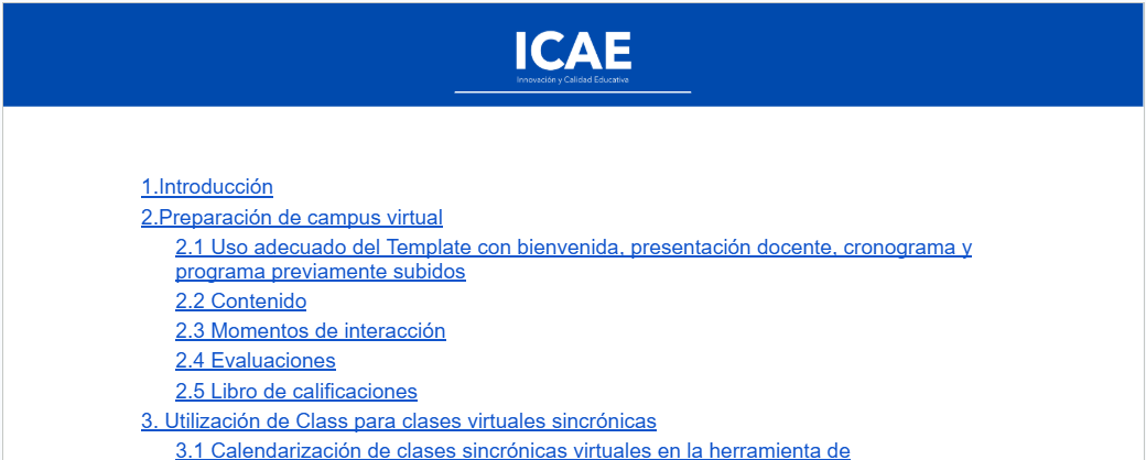 Orientaciones mínimas para el uso del campus y clases virtuales sincrónicas