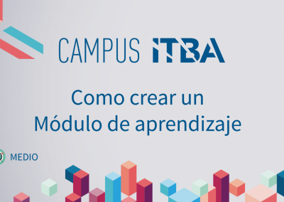 7. Cómo crear módulo de aprendizaje